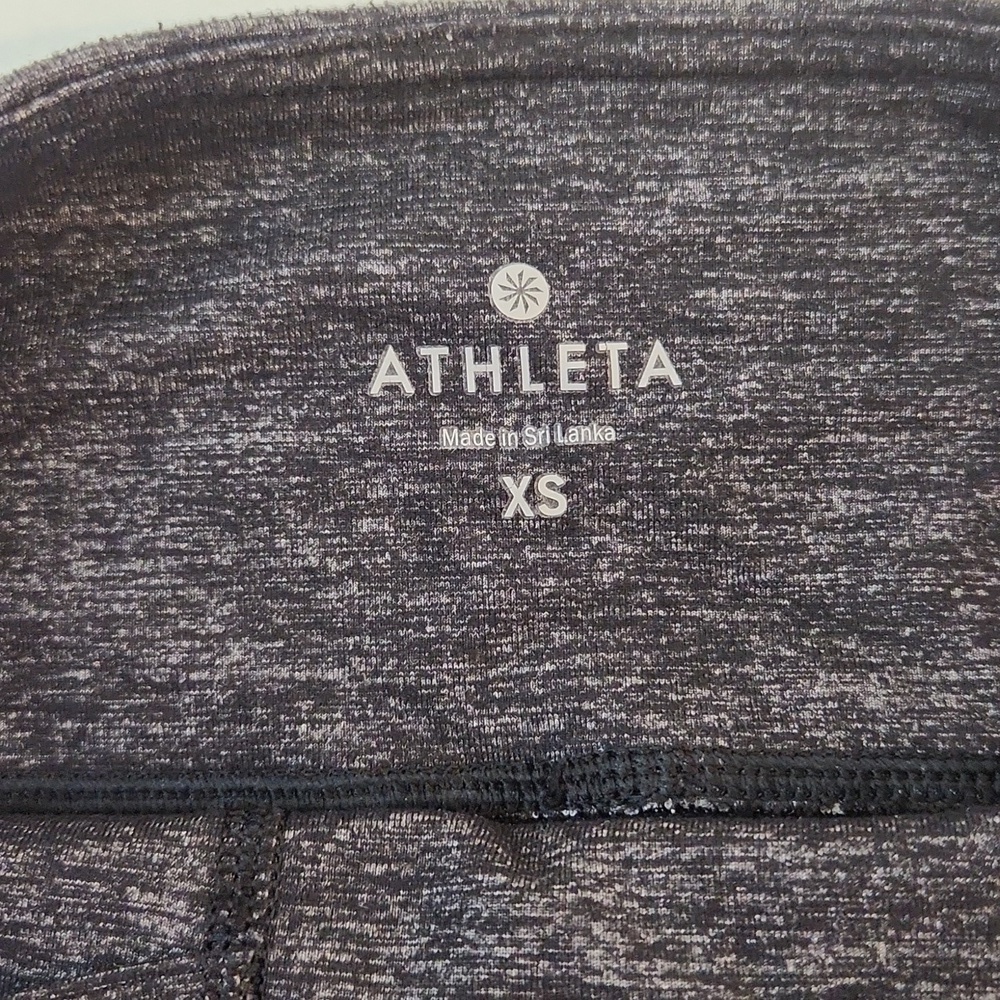 Athleta Capi Lattice Leggings Vented Pants Women's Sz XS Charcoal Gray NICE! - Picture 12 of 13